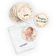 Cartes rondes étape bébé milestone personnalisées en bois Cartes rondes étape bébé milestone personnalisées en bois