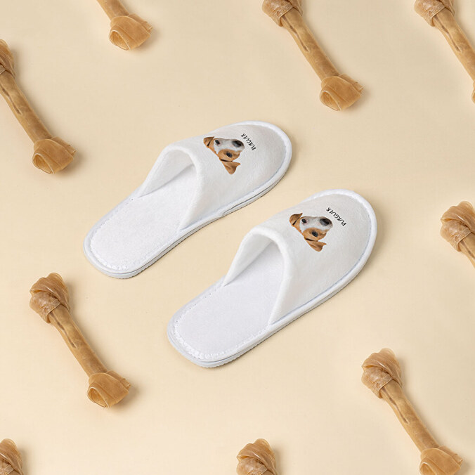 Hotel en reis slippers bedrukken