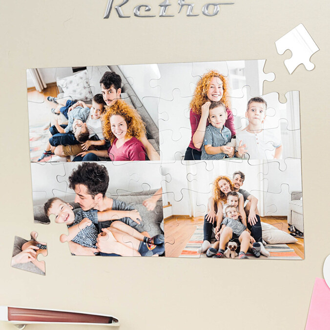 Personalised magnetic jigsaw puzzles