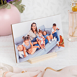 LASERO' Foto Personalizzata Su Pietra Di Ardesia – 15x20 Cm – Regalo Originale Per Anniversario, Compleanno, Natale – Con Piedini In Plexiglass