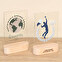 Personalised acrylic trophy with wooden base