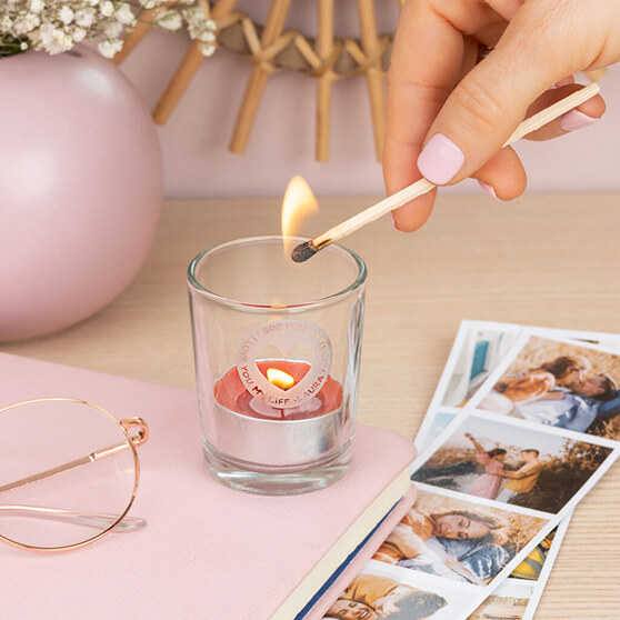 Velas personalizadas com imagens e textos Velas personalizadas com imagens e textos