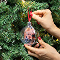 Set 4 ronde kerstballen bedrukken