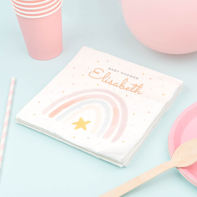 Personalised paper napkins