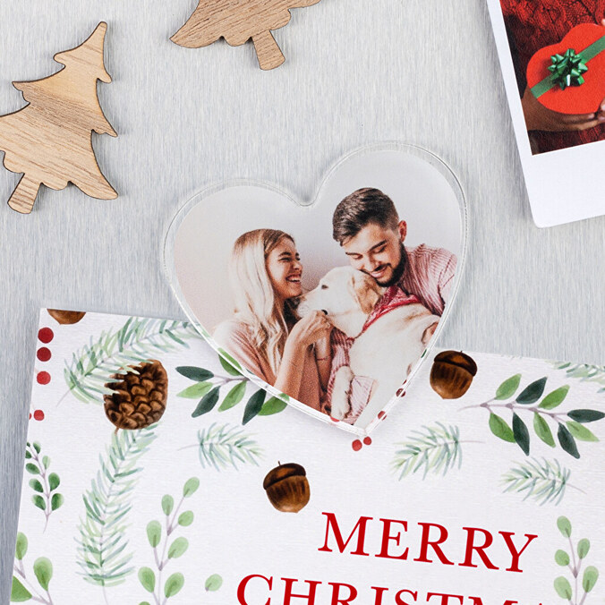 Magnes z plexi serce