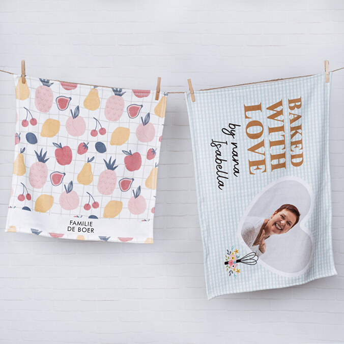Keukenhanddoek bedrukken