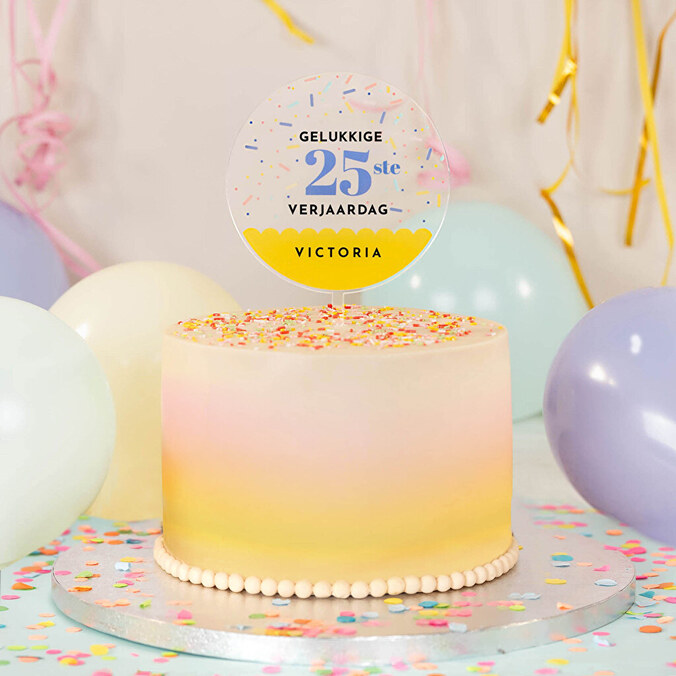 Persoonlijke cake topper