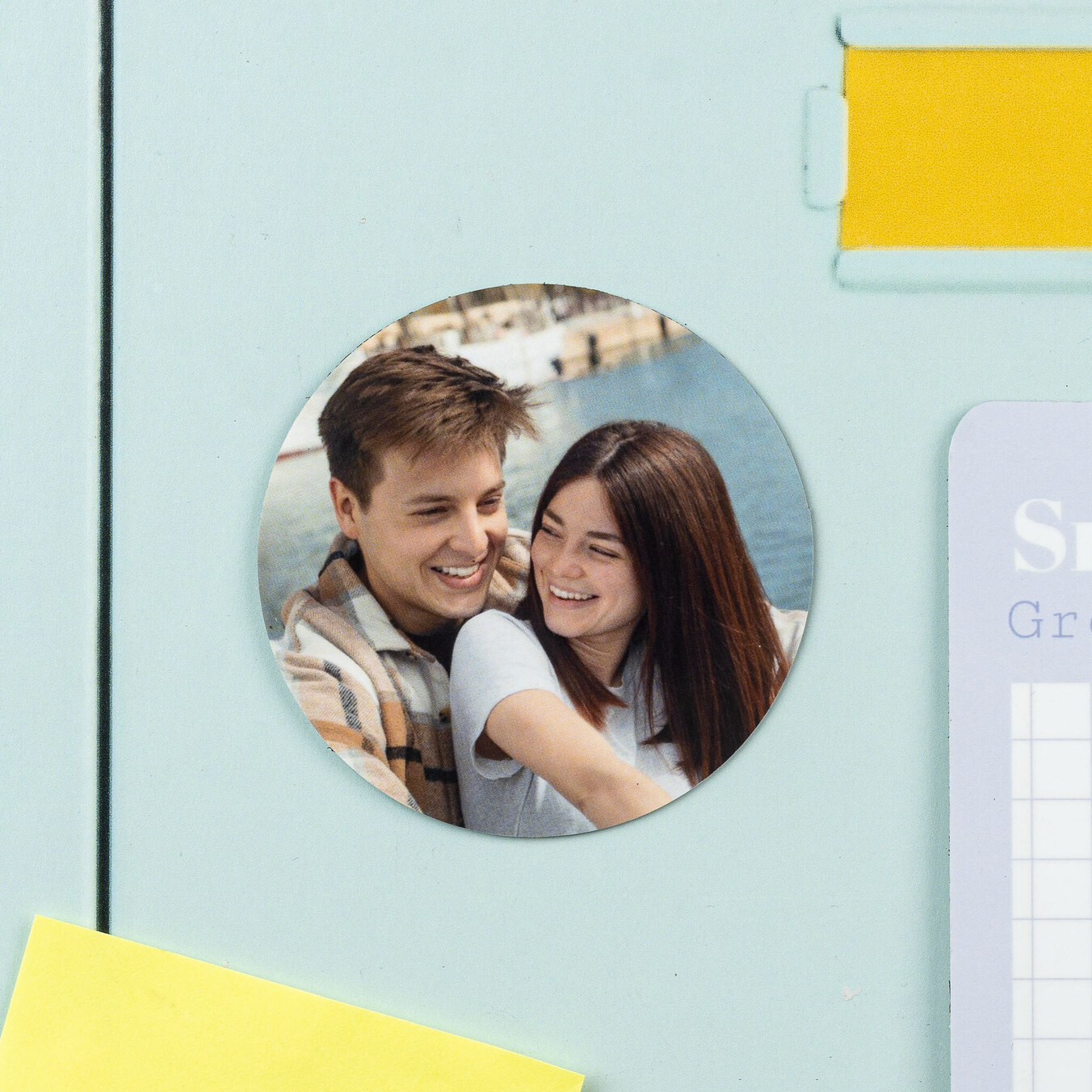 Personalizowany okragly magnes elestyczny 5ø cm