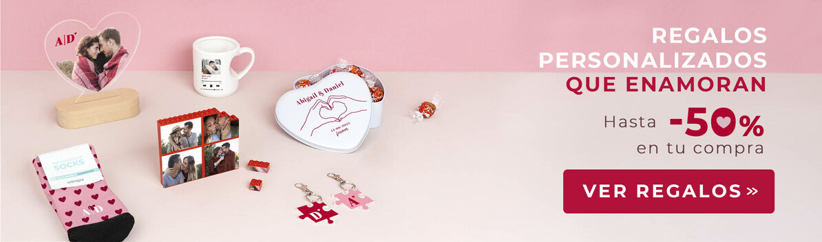 Regalos personalizados San Valentín