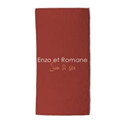 serviette personnalisable