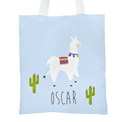 Tote bag personnalisé enfants Lama