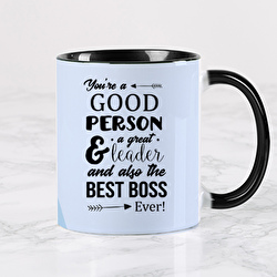 Taza personalizada con texto en inglés Best Boss Ever, regalo del día del  jefe para mujeres y hombres, regalos de cumpleaños para jefe líder, regalo
