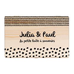 Boîte en bois personnalisée