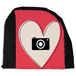 Heart photo (red)