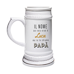Boccale da Birra Personalizzato Bevi Papà, Non dico Niente alla Mamma! -  Idea Regalo Festa del Papà