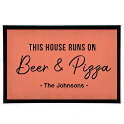 This house runs with beer and pizza