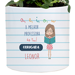 (a, e, i, o, u) Professora