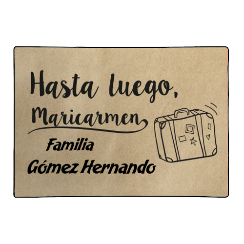 Felpudo Hasta Luego Maricarmen Personalizado Personalizados Wanapix