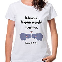 To love is... to gain weight together