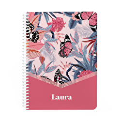 Flamingo Personalised A4 Sketch Pad / Drawing Book/ Art Pad. 