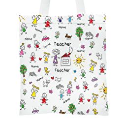 Borsa tote personalizzata per insegnanti, borsa tote in tela con design  floreale con nome personalizzato, regalo di fine scuola, laurea/regalo di  apprezzamento per insegnanti per donne/insegnanti