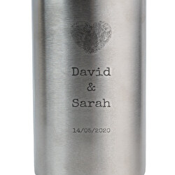 Raffredda Bottiglie Vino Personalizzato In Acciaio Inossidabile Doppio Strato Secchiello Per Il Ghiaccio Con Incisione Testo E Design Regalo Unico Argento