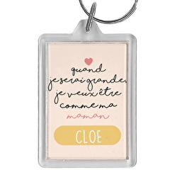 Quand je serai grande, je veux être comme ma maman.