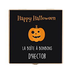 boite en bois happy halloween