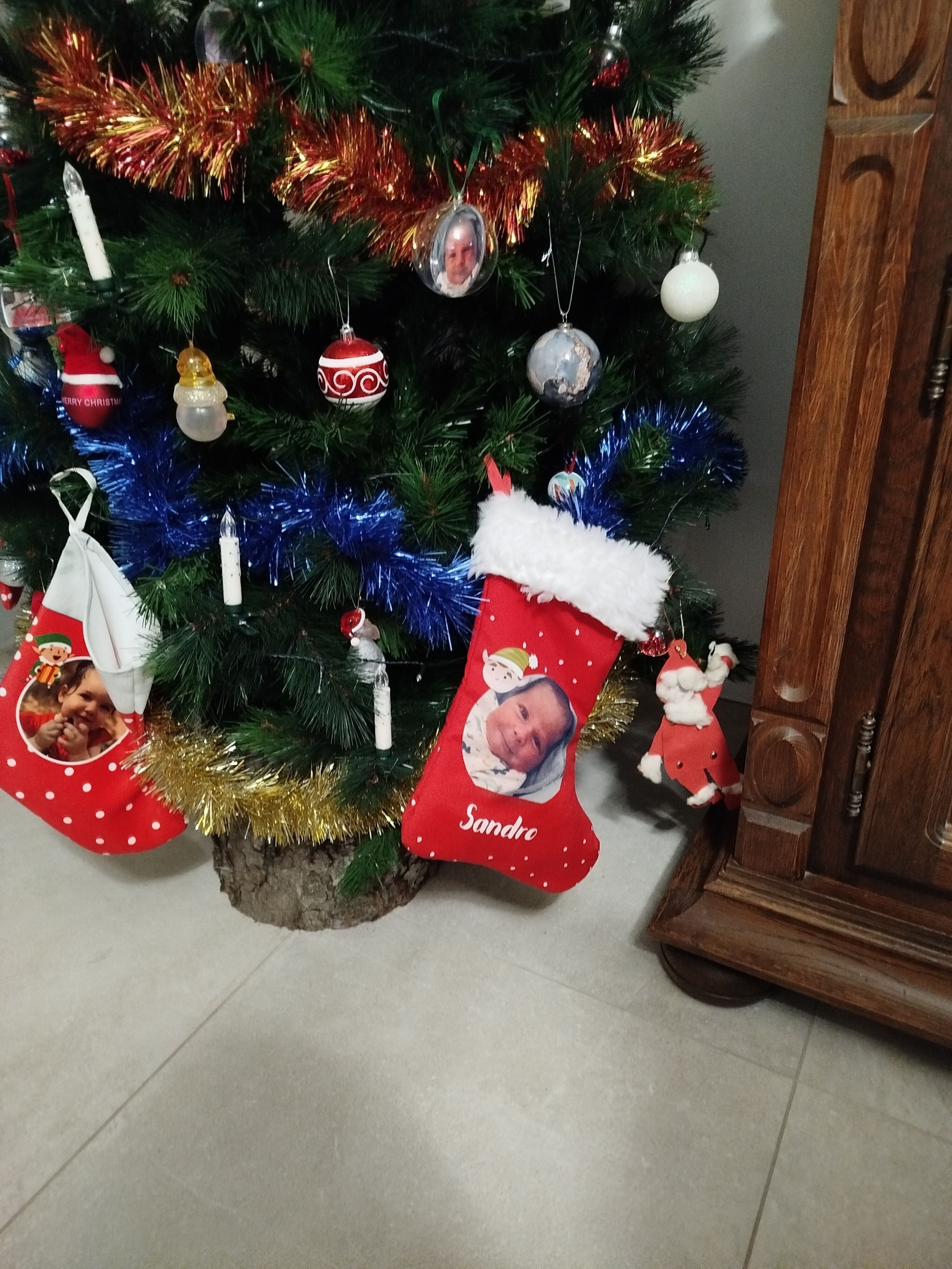 Chaussettes De Noël Personnalisées Pour Chien Avec Nom Pour Noël, Sapin De Noël, Cheminée, Décoration De La Maison